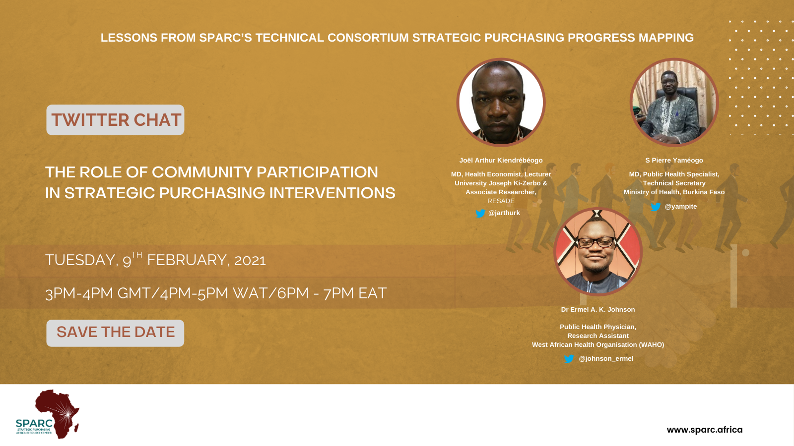 February Twitter Chat: ‘The Role of Community Participation in Strategic Purchasing Interventions’