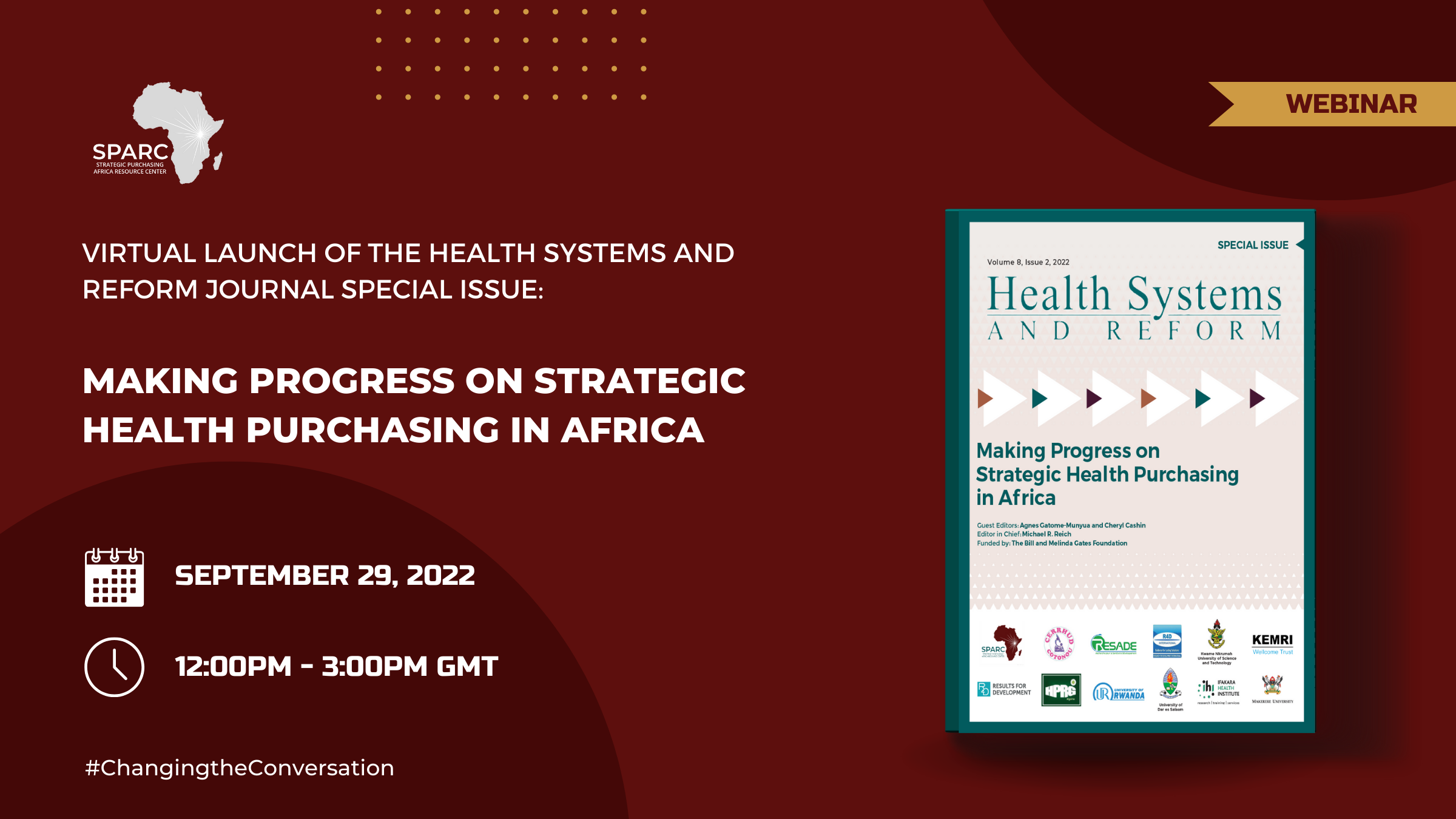 Virtual Launch of the Health Systems and Reform Journal Special Issue: Making Progress on Strategic Health Purchasing in Africa